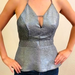 Silver Party Halter Too